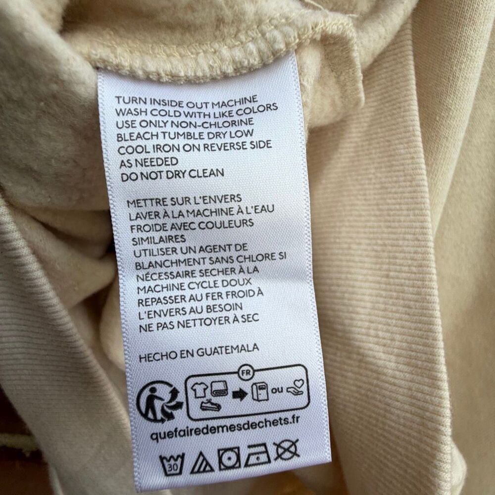 Anthropologie Maeve Animal Friends Crew Neck Pullover Sweatshirt Cream 2X NEW - Picture 9 of 12